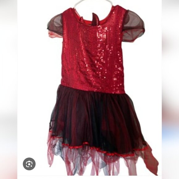Kids Deluxe Red Devil Costume With Headband - Size Large 10-12 NWT - Picture 2 of 5